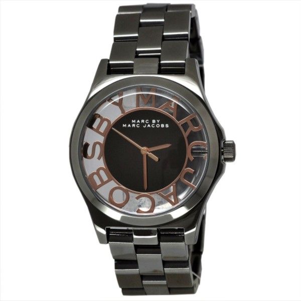  Shop Authentic Marc Jacobs Henry Skeleton Black Dial Black Steel Strap Watch for Women - MBM3254 - Luxxuri