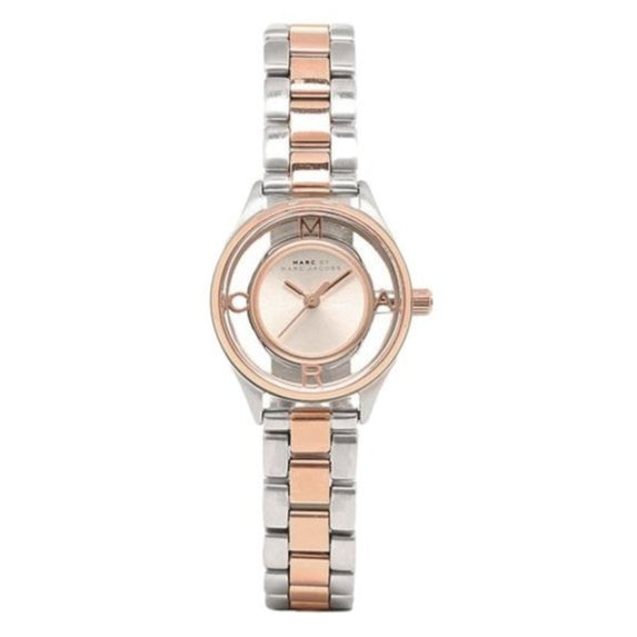  Shop Authentic Marc Jacobs Tether Transparent White Dial Two Tone Steel Strap Watch for Women - MBM3418 - Luxxuri