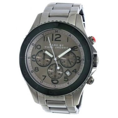  Shop Authentic Marc Jacobs Rock Chronograph Silver Dial Silver Steel Strap Watch for Men - MBM5029 - Luxxuri
