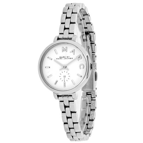  Shop Authentic Marc Jacobs Sally White Dial Silver Steel Strap Watch for Women - MBM8642 - Luxxuri