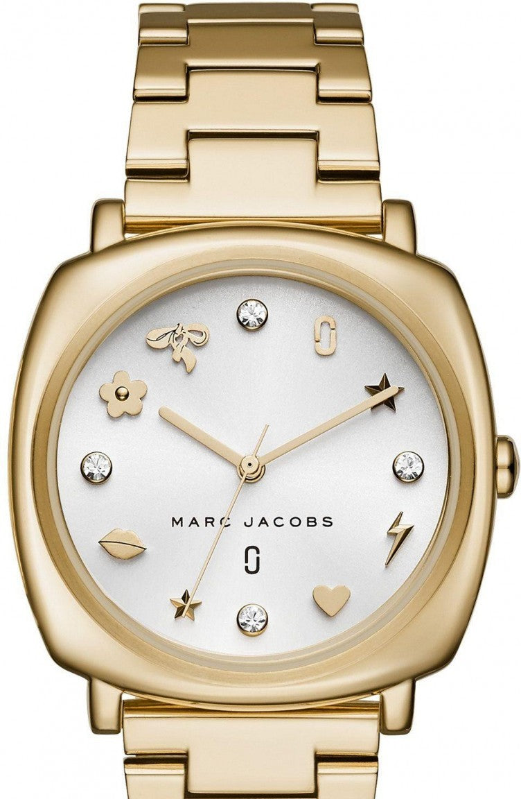  Shop Authentic Marc Jacobs Mandy White Dial Gold Steel Strap Watch for Women - MJ3573 - Luxxuri