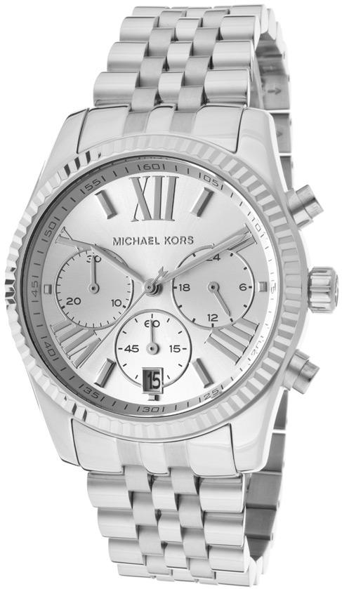  Shop Authentic Michael Kors Lexington Silver Dial Silver Steel Strap Watch for Women - MK5555 - Luxxuri