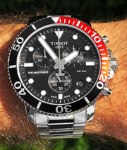  Shop Authentic Tissot Seastar 1000 Chronograph Black Dial Silver Steel Strap Watch For Men - T120.417.11.051.01 - Luxxuri