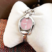  Shop Authentic Gucci Horsebit Quartz Red Dial Silver Steel Strap Watch For Women - YA139502 - Luxxuri