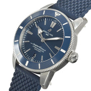  Shop Authentic Breitling Superocean Heritage II B20 44mm Blue Dial Blue Rubber Strap Mens Watch - AB2030161C1S1 - Luxxuri