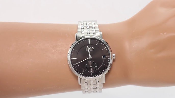  Shop Authentic Hugo Boss Corporal Black Dial Silver Mesh Bracelet Watch for Men - 1513641 - Luxxuri