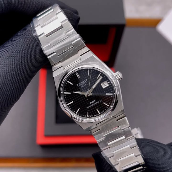  Shop Authentic Tissot PRX Powermatic 80 Black Dial Silver Steel Strap Watch for Men - T137.207.11.051.00 - Luxxuri
