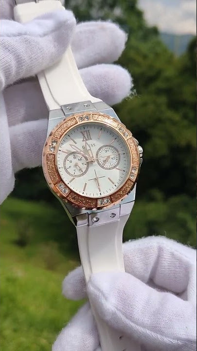  Shop Authentic Guess Limelight White Dial White Rubber Strap Watch for Women - W1053L2 - Luxxuri