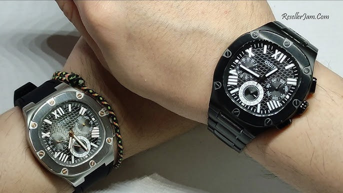  Shop Authentic Guess Headline Chronograph Grey Dial Black Rubber Strap Watch for Men - GW0571G1 - Luxxuri