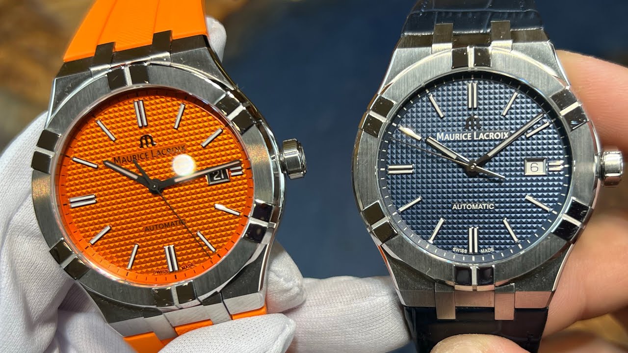  Shop Authentic Maurice Lacroix Aikon Limited Edition Automatic Date Orange Dial Silver Steel Strap Watch For Men - AI6008-SS00F-530-1 - Luxxuri