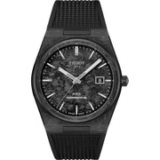  Shop Authentic Tissot PRX Powermatic 80 Carbon Black Dial Black Rubber Strap Watch for Men - T137.907.97.201.00 - Luxxuri