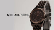  Shop Authentic Michael Kors Lexington Three-Hand Brown Dial Brown Steel Strap Watch for Women - MK4844 - Luxxuri