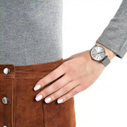  Shop Authentic Armani Exchange Lola Analog White Dial Silver Mesh Strap Watch For Women - AX5537 - Luxxuri