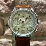  Shop Authentic Breitling Premier B09 Chronograph 40 Green Dial Brown Leather Strap Watch for Men - AB0930D31L1P1 - Luxxuri