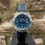  Shop Authentic Breitling Avenger Automatic 43 Blue Dial Blue Nylon Strap Watch for Men - A17318101C1X1 - Luxxuri