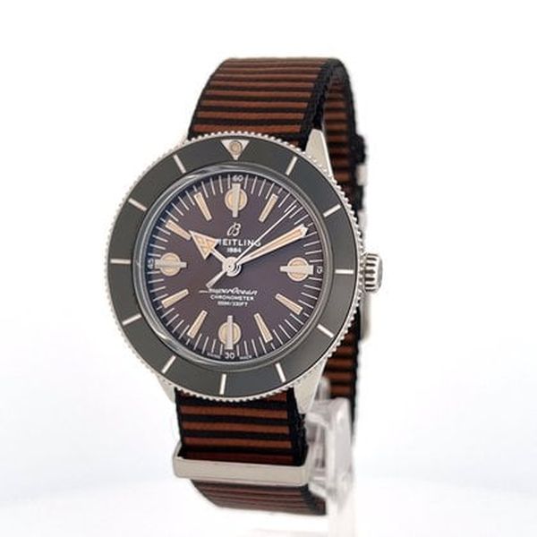  Shop Authentic Breitling Superocean Heritage '57 Outerknown Brown Dial Brown NATO Strap Watch for Men - A103703A1Q1W1 - Luxxuri