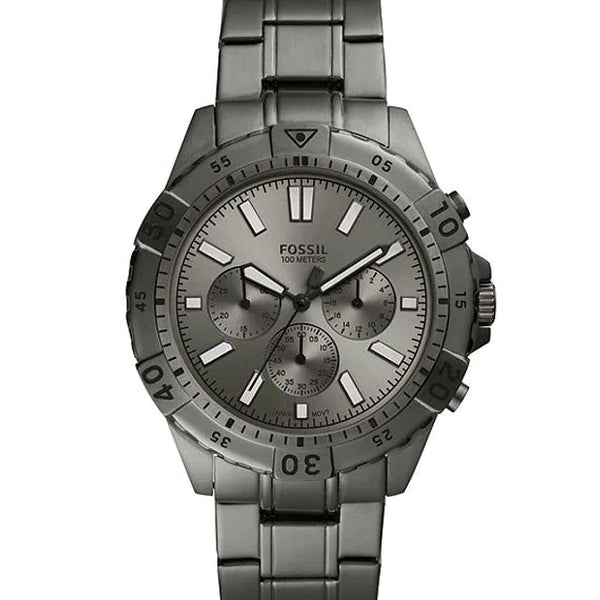  Shop Authentic Fossil Garrett Chronograph Grey Dial Grey Steel Strap Watch for Men - FS5621 - Luxxuri