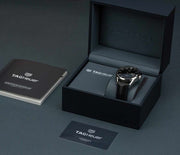 Shop Authentic Tag Heuer Carrera Automatic 41mm Black Dial Black Leather Strap Watch for Men - WAR201A.FC6266 - Luxxuri