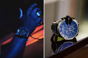  Shop Authentic Diesel Mega Chief Quartz Black Dial Grey Leather Strap Watch For Men - DZ4523 - Luxxuri