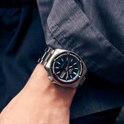  Shop Authentic Seiko 5 Sports SKX Series Regatta Timer Retro Blue Dial Silver Steel Strap Watch For Men - SRPK13K1 - Luxxuri