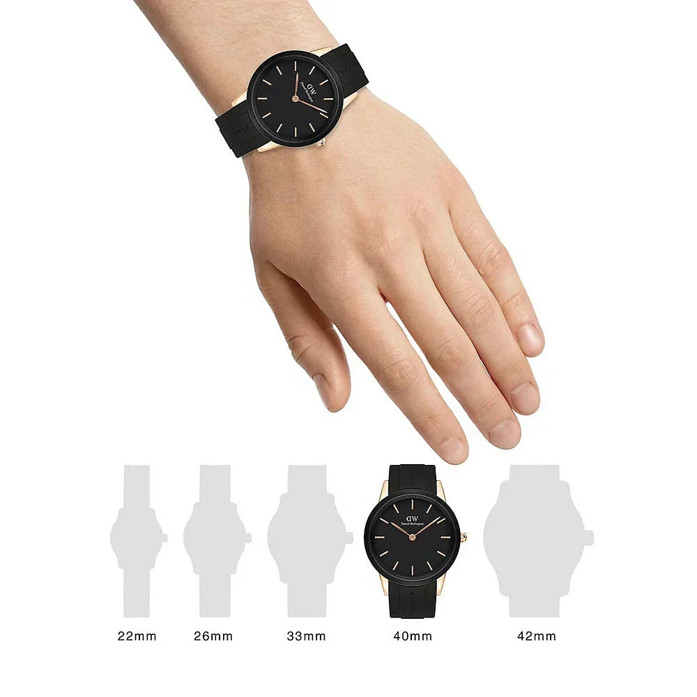  Shop Authentic Daniel Wellington Iconic Motion Black Dial Black Rubber Strap Watch For Men - DW00100425 - Luxxuri