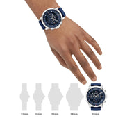  Shop Authentic Tommy Hilfiger Luca Chronograph Blue Dial Blue Silicone Strap Watch For Men - 1710489 - Luxxuri