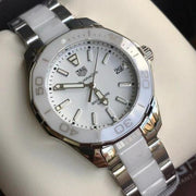  Shop Authentic Tag Heuer Aquaracer White Dial Watch for Women - WAY131B.BA0914 - Luxxuri