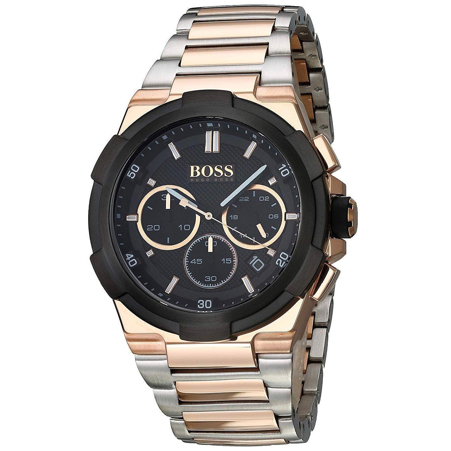  Shop Authentic Hugo Boss Supernova Black Dial Two Tone Steel Strap Watch for Men - 1513358 - Luxxuri