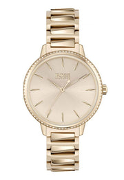  Shop Authentic Hugo Boss Signature Gold Dial Gold Stainless Steel Strap Watch for Women - 1502540 - Luxxuri