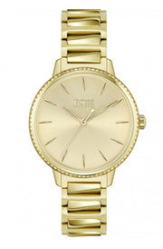  Shop Authentic Hugo Boss Signature Gold Dial Gold Steel Strap Watch for Women - 1502541 - Luxxuri