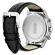  Shop Authentic Hugo Boss Aeroliner Chronograph Quartz Black Dial Black Leather Strap Watch For Men - HB1512448 - Luxxuri