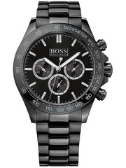  Shop Authentic Hugo Boss Ikon Chronograph Black Dial Black Steel Strap Watch for Men - 1512961 - Luxxuri