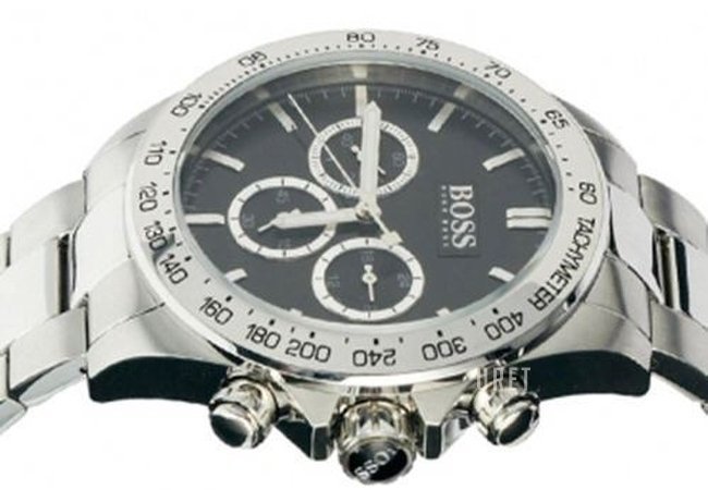  Shop Authentic Hugo Boss Ikon Black Dial Silver Steel Strap Watch for Men - 1512965 - Luxxuri