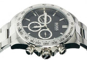  Shop Authentic Hugo Boss Ikon Black Dial Silver Steel Strap Watch for Men - 1512965 - Luxxuri