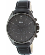  Shop Authentic Hugo Boss Driver Chronograph Black Dial Black Leather Strap Watch For Men - HB1513061 - Luxxuri