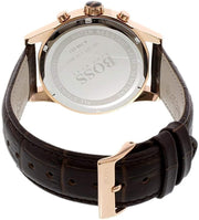  Shop Authentic Hugo Boss Jet Grey Dial Brown Leather Strap Watch for Men - 1513281 - Luxxuri