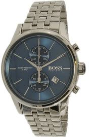  Shop Authentic Hugo Boss Jet Blue Dial Silver Steel Strap Watch for Men - 1513384 - Luxxuri
