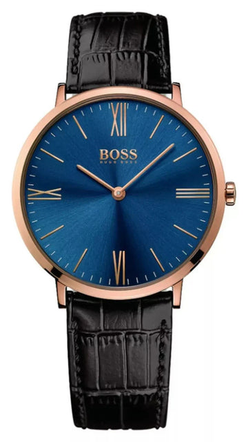  Shop Authentic Hugo Boss Classic Jackson Blue Dial Brown Leather Strap Watch for Men - 1513458 - Luxxuri