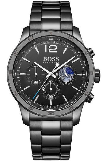  Shop Authentic Hugo Boss Professional Black Dial Black Steel Strap Watch for Men - 1513528 - Luxxuri