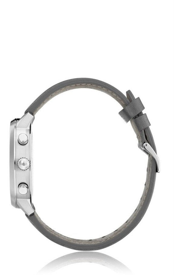  Shop Authentic Hugo Boss Attitude Grey Dial Grey Leather Strap Watch for Men - 1513658 - Luxxuri