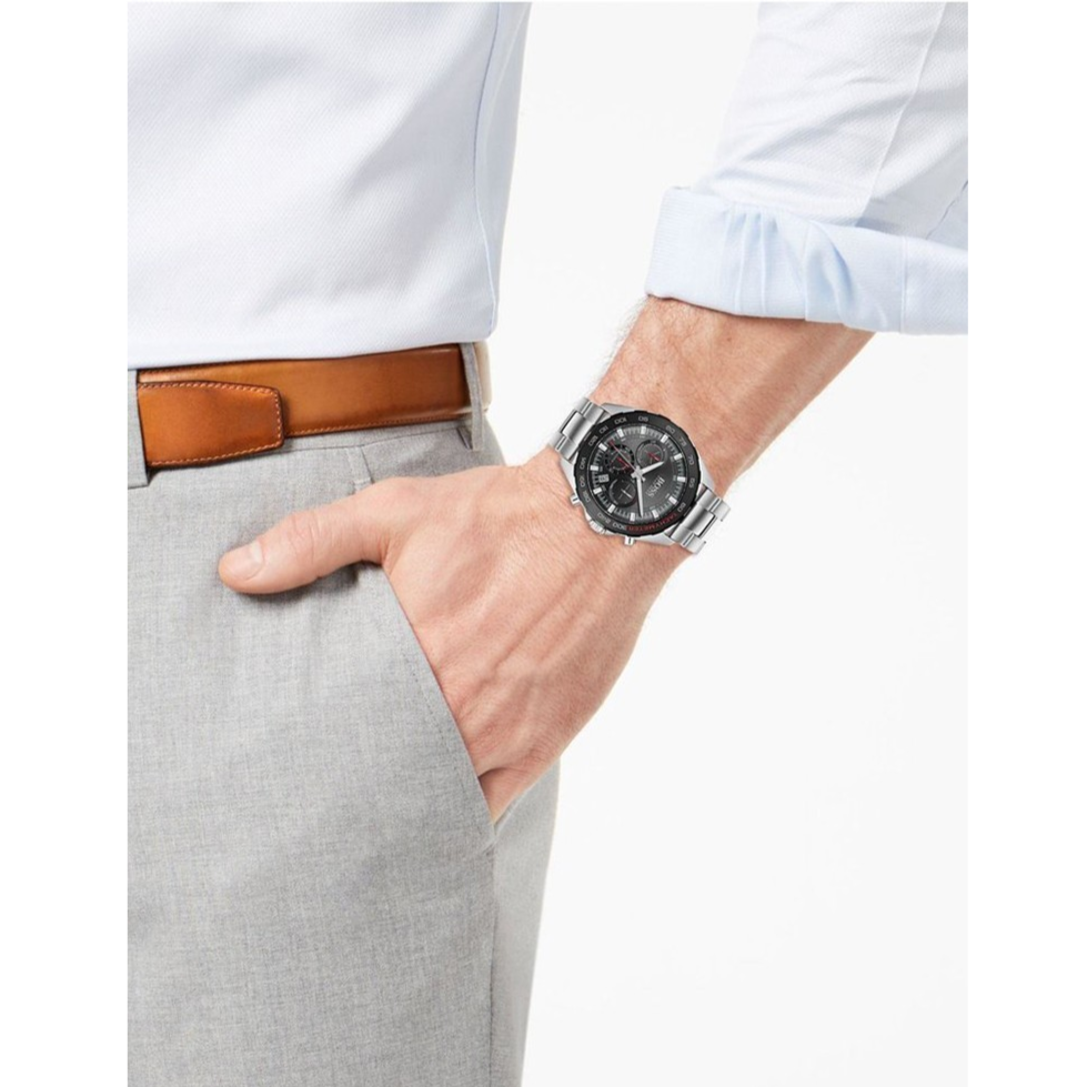  Shop Authentic Hugo Boss Intensity Chronograph Black Dial Silver Steel Strap Watch For Men - 1513680 - Luxxuri