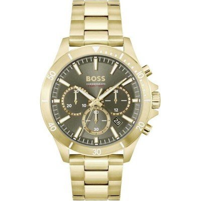  Shop Authentic Hugo Boss Allure Chronograph Green Dial Gold Steel Strap Watch for Men - 1513923 - Luxxuri