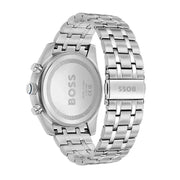 Hugo Boss Skytraveller Chronograph Blue Dial Silver Steel Strap Watch for Men - 1514216