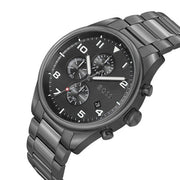  Shop Authentic Hugo Boss View Chronograph Grey Dial Grey Steel Strap Watch For Men - 1513991 - Luxxuri