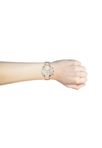 Shop Authentic Hugo Boss Flawless White Dial Gold Mesh Bracelet Watch for Women - 1502553 - Luxxuri