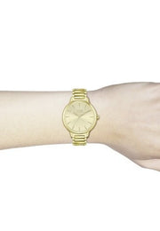  Shop Authentic Hugo Boss Signature Gold Dial Gold Steel Strap Watch for Women - 1502541 - Luxxuri