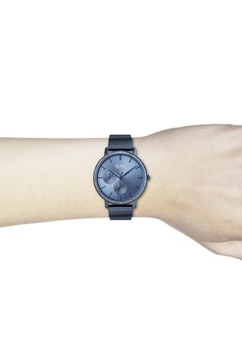  Shop Authentic Hugo Boss Infinity Blue Dial Blue Mesh Bracelet Watch for Women - 1502518 - Luxxuri