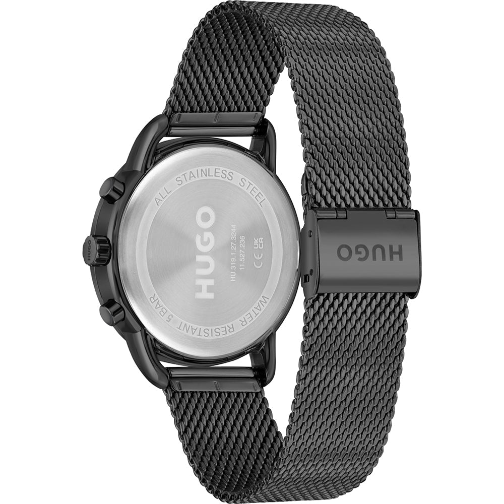  Shop Authentic Hugo Boss Infinity Black Dial Black Mesh Bracelet Watch for Women -1502521 - Luxxuri