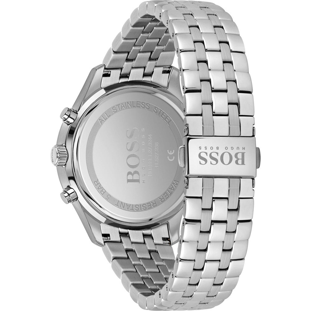  Shop Authentic Hugo Boss Associate Blue Dial Silver Steel Strap Watch for Men - 1513839 - Luxxuri