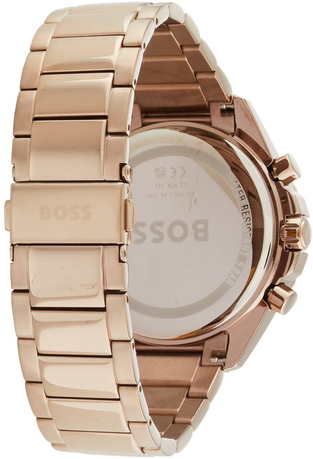  Shop Authentic Hugo Boss Classic Chronograph Green Dial Beige Gold Steel Strap Watch For Men - 1514019 - Luxxuri